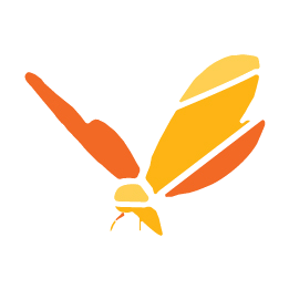 Flutterbye butterfly logo